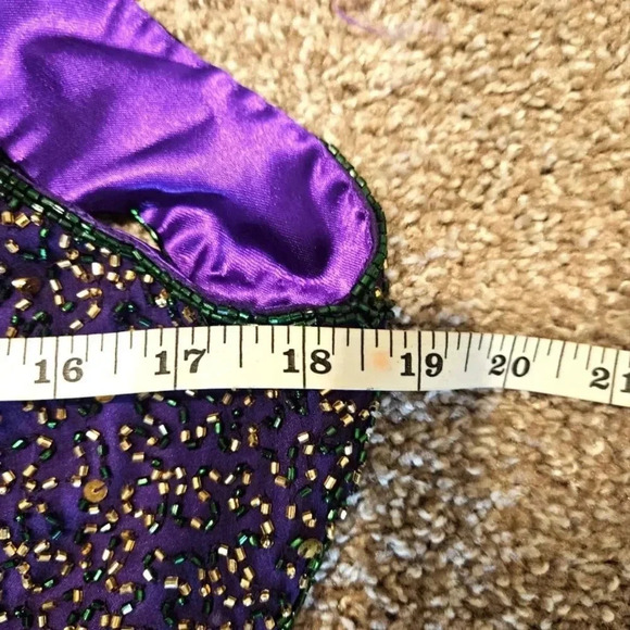 Scala purple sequined backless gown - Picture 11 of 16